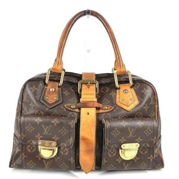 LOUIS VUITTON M40025 Monogram Manhattan GM Shoulder Bag Hand Bag Brown - Picture 1 of 16